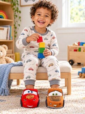 Disney Pixar Cars Toddler Boys Step In Slippers